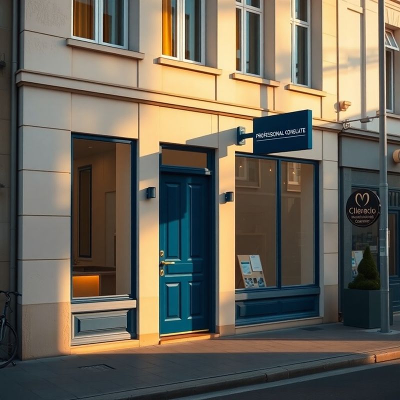 Exteriorul biroului Nou Grup din Craiova