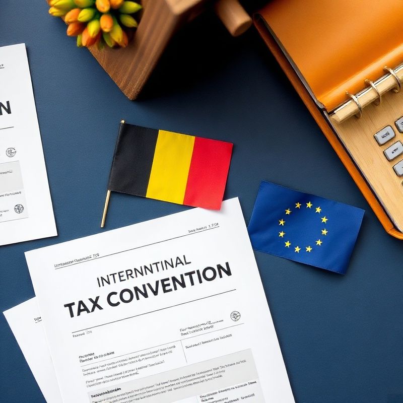 Documente fiscale internaționale pe birou